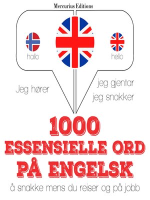 cover image of 1000 essensielle ord på engelsk